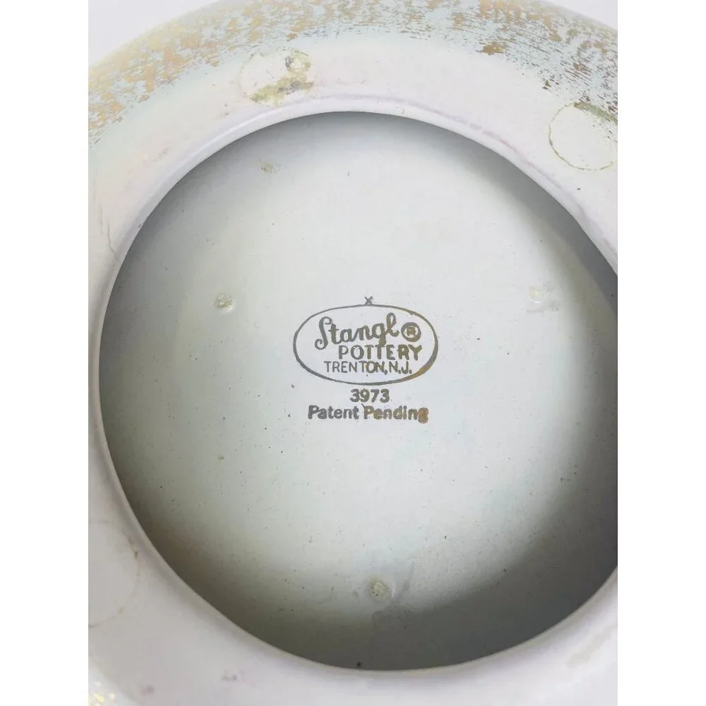 Stangl Large Round Pottery Ashtray, Mid Century Modern, Stangl Ashtray